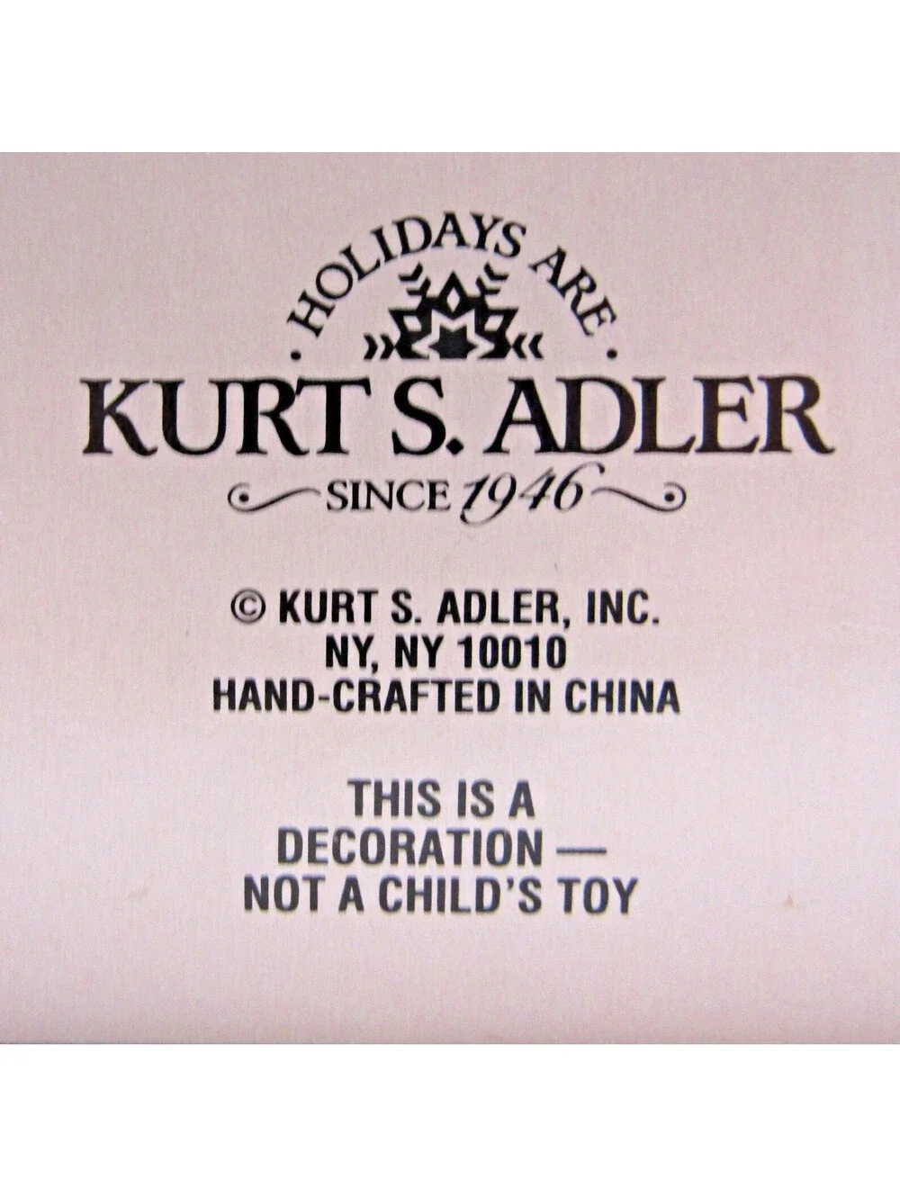 Two Ornaments Kurt Adler 2001 Mystique with Box and Grandfather Clock